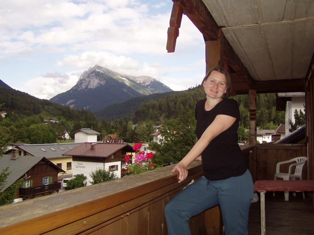 Balkonblick in Scharnitz