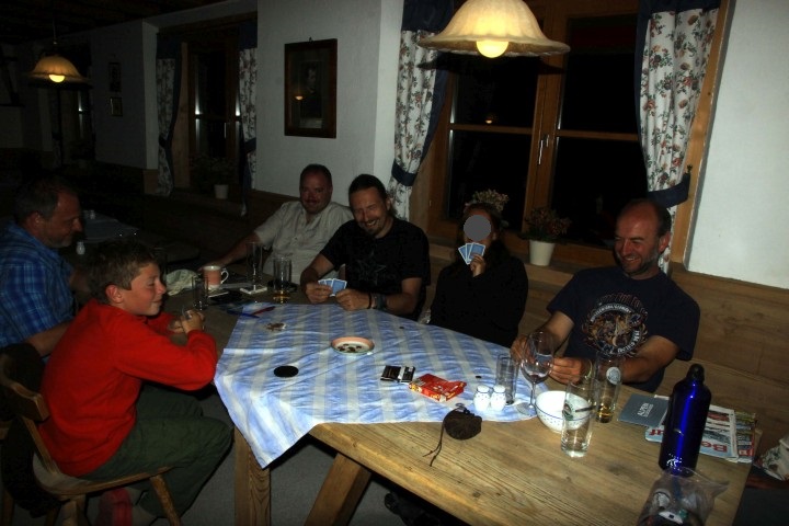 Abends auf der H&uuml;tte