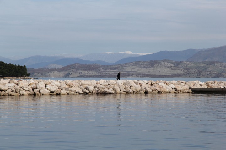 Blick auf Albanien, Kerkyra