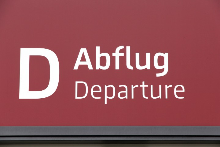 Abflug in SXF