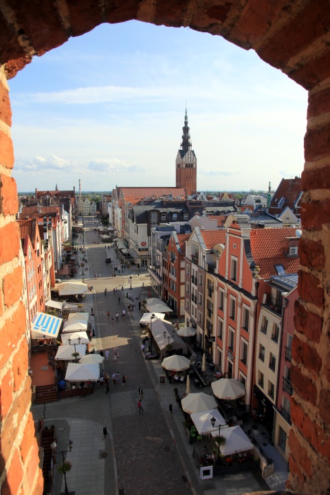Blick vom Markttor in Elbl&aogon;g