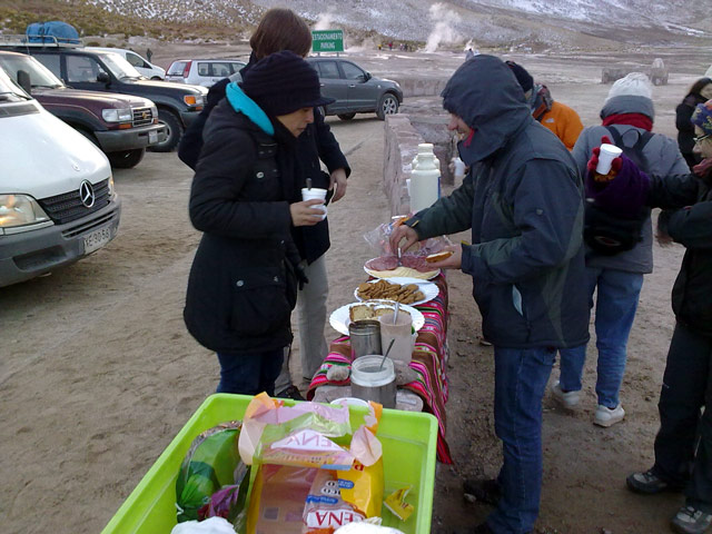 Fr&uuml;hst&uuml;ck bei -6&deg;C