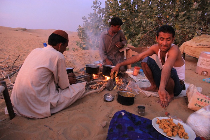 Abendessen in der W&uuml;ste