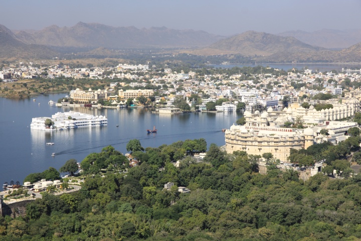 Blick auf Udaipur