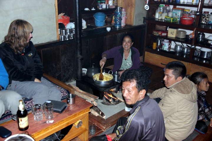 In der Lodge in Tharke Ghyang
