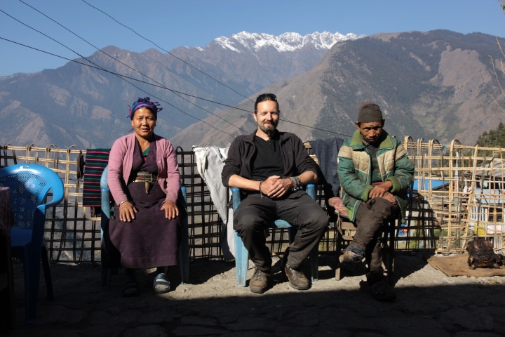 Mit meinen Gastgebern