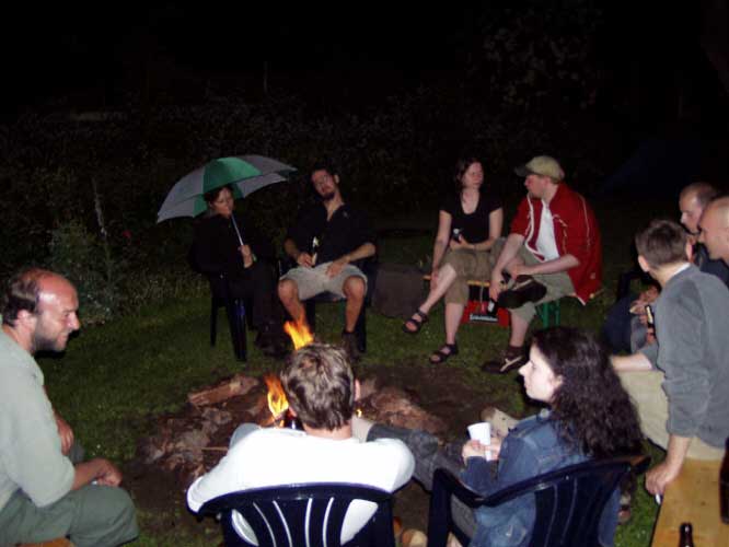Am Lagerfeuer