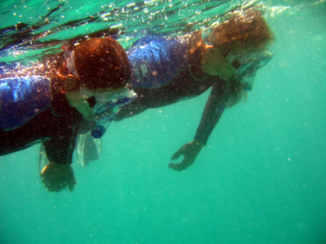 Beim Schnorcheln