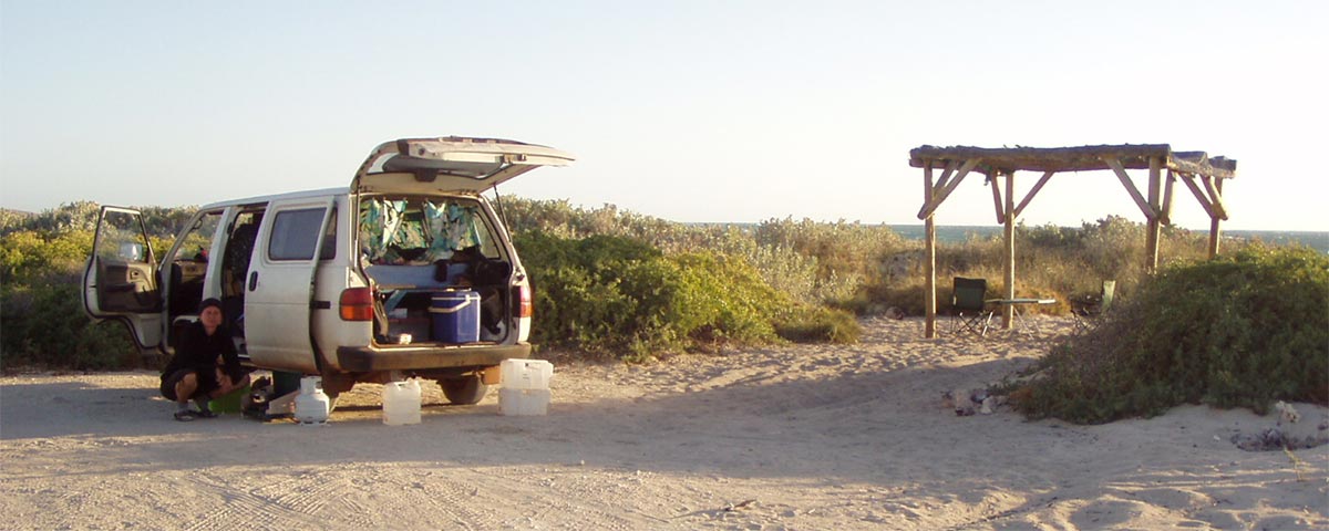 Camping am Point Quobba