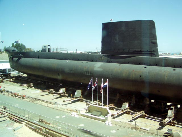 HMAS Ovens in Fremantle
