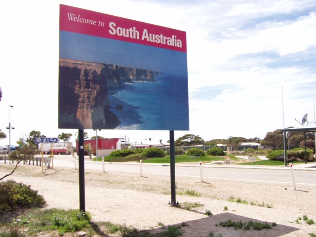 Grenze zu South Australia