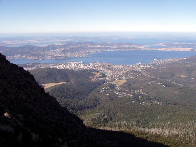 Blick auf Hobart