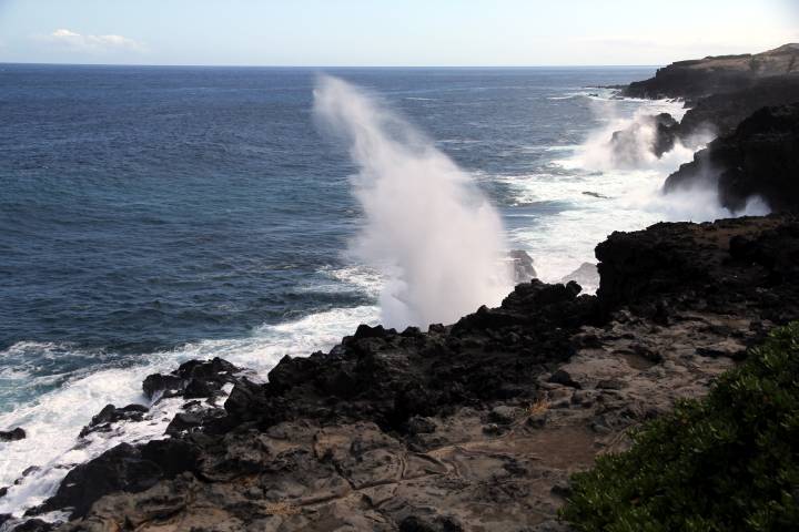 Blowholes an der Westk&uuml;ste