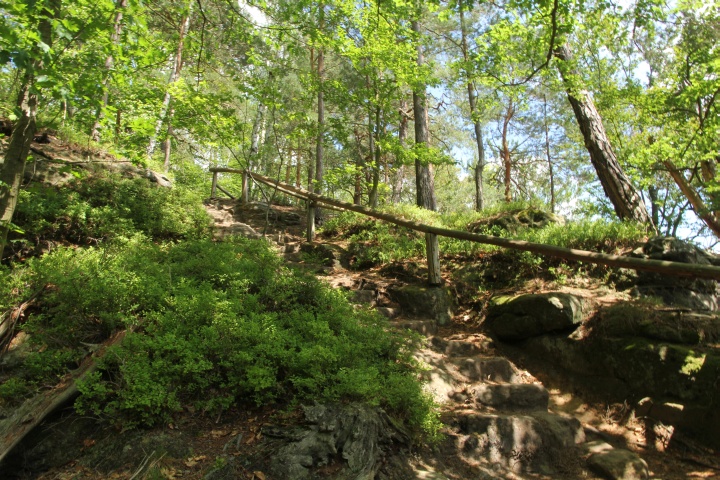 Aufstieg Richtung Bastei