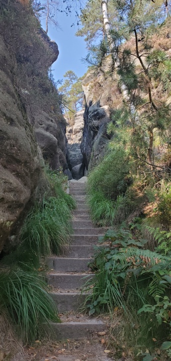 Aufstieg Kleinsteinh&ouml;hle (Etappe 5)